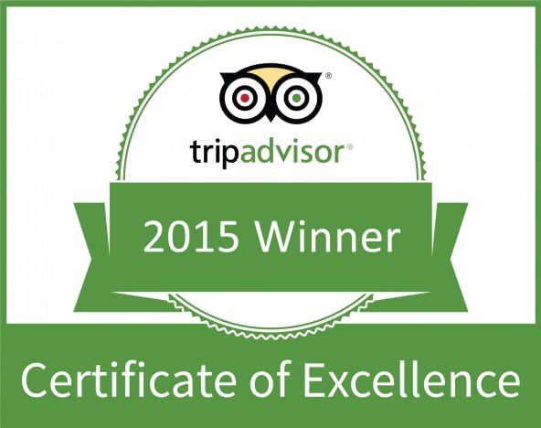 TripAdvisor Certificate of Excellence