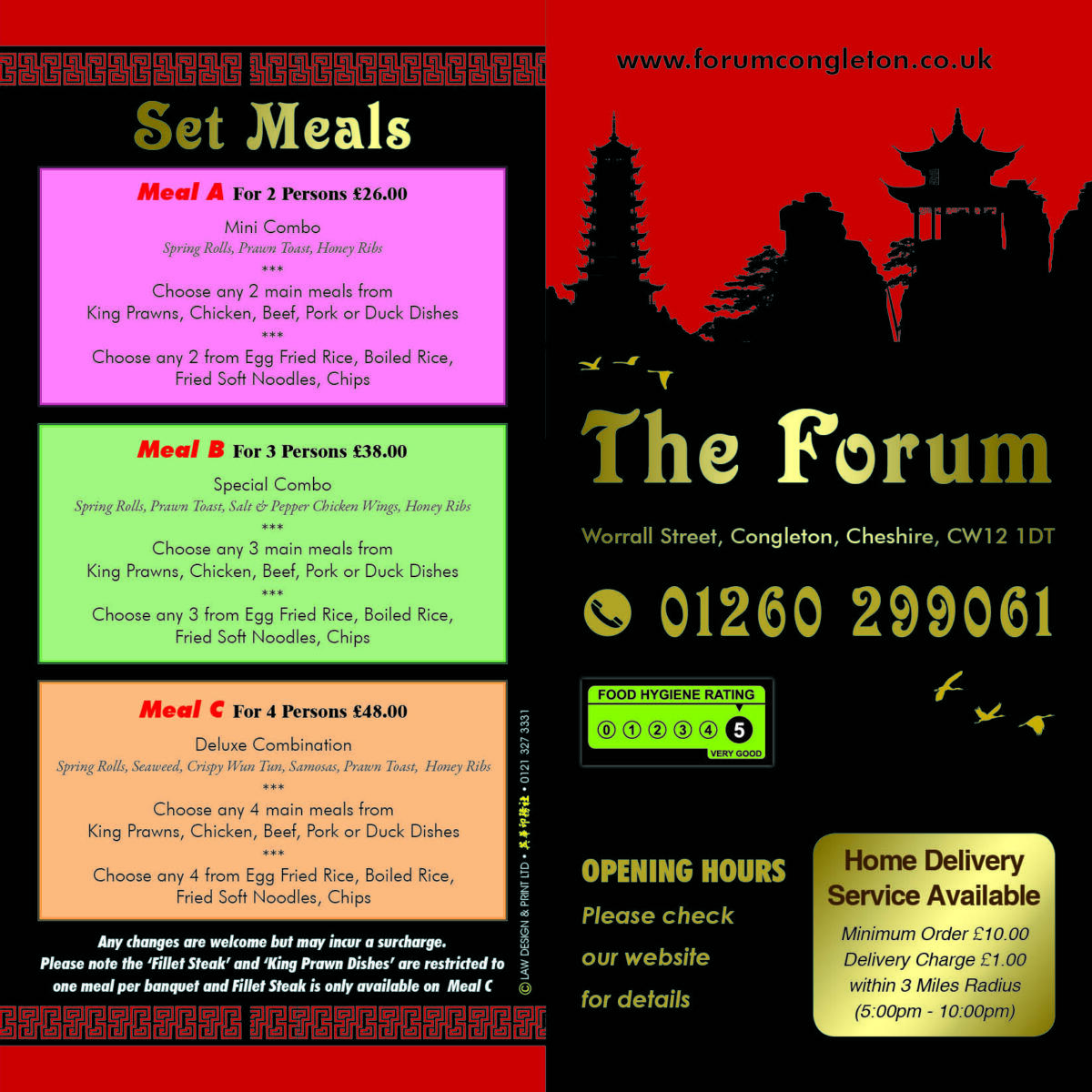 Takeaway The Forum Restaurant, Congleton